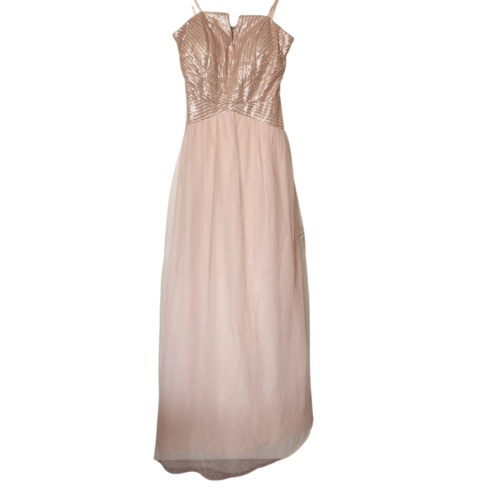 Trixxi Strapless Dress in Blush Pink